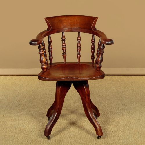 Walnut Revolving Desk Chair c.1880