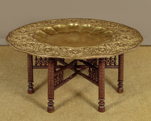 Very Large Indian Brass Table C.1900