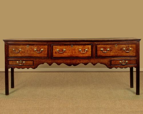 Long Oak Dresser Base C.1800