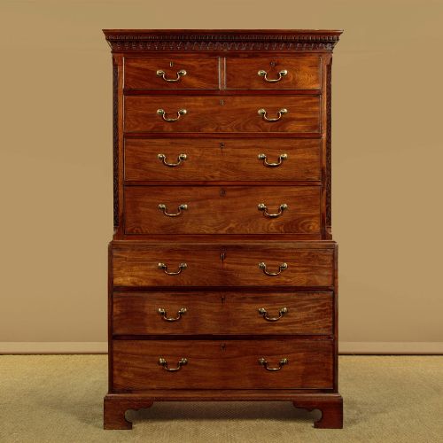 Georgian Mahogany Chest on Chest C.1800