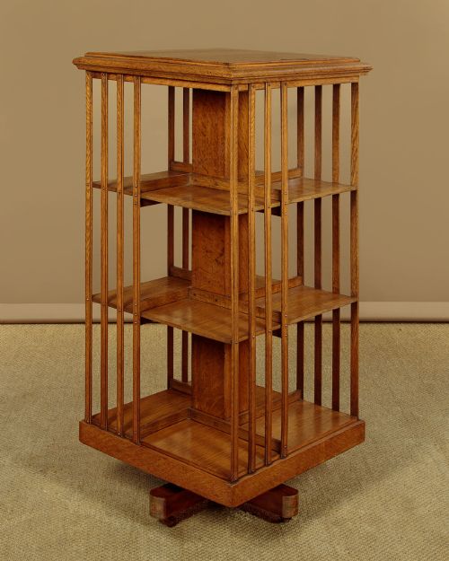 Oak Revolving Bookcase C.1910