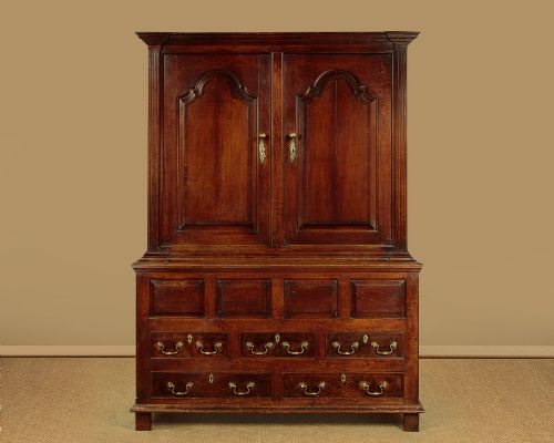 Georgian Oak Tack Cupboard C.1760