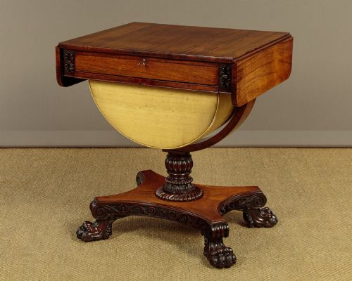 Rosewood Pembroke Side Table C.1840