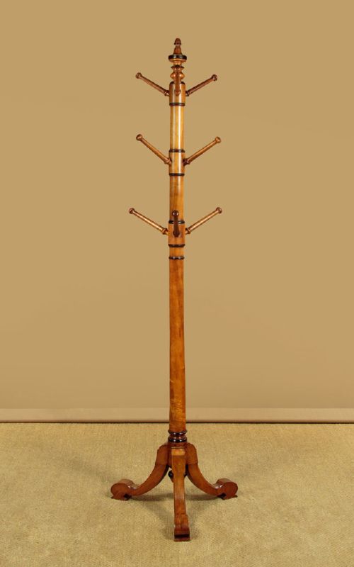 Tall Walnut Hall Tree C.1860