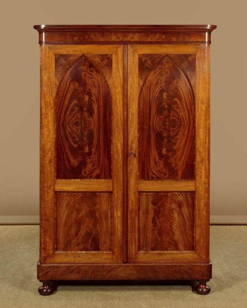 Small Mahogany Wardrobe C.1860