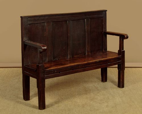 18th.c. Oak Settle c.1780