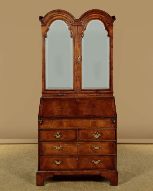 Queen Anne Style Bureau Cabinet C.1900