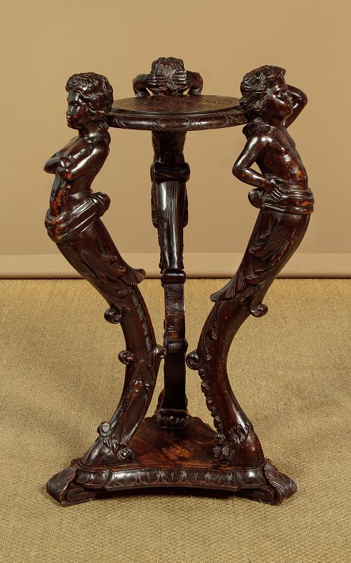 Carved Pedestal or Urn Stand C.1890
