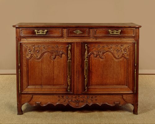 French Oak Dresser Base C.1790