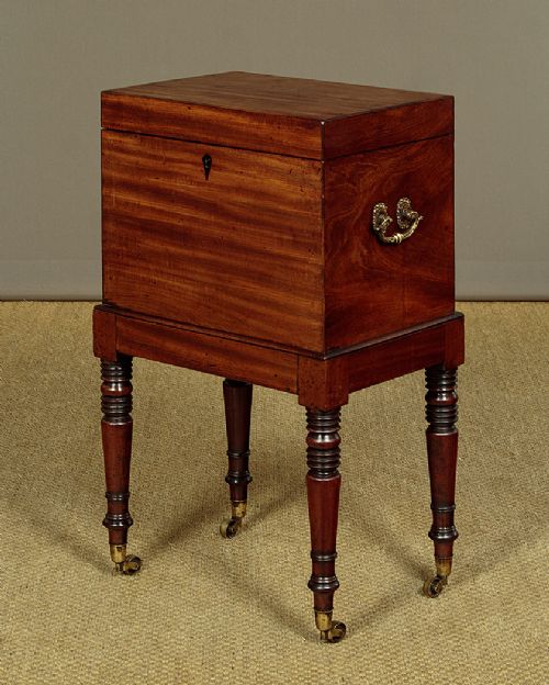 Georgian Mahogany Wine Cooler c.1820 View IV