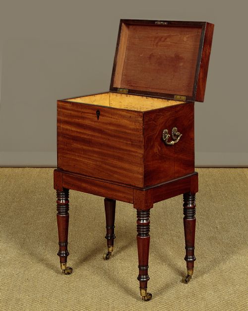 Georgian Mahogany Wine Cooler c.1820 View V