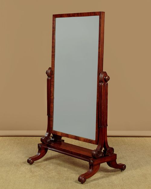 Mahogany Cheval Mirror C.1835