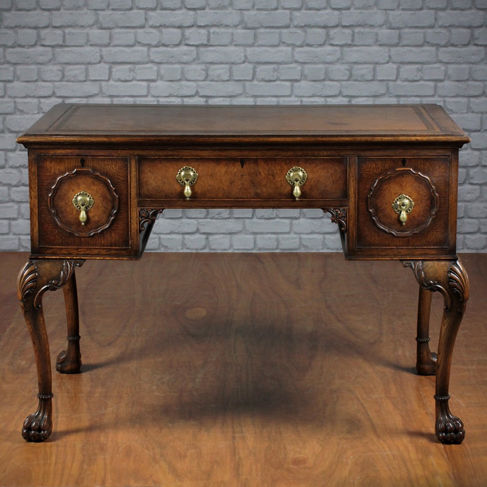Oak Writing Table by Gillows of Lancaster.