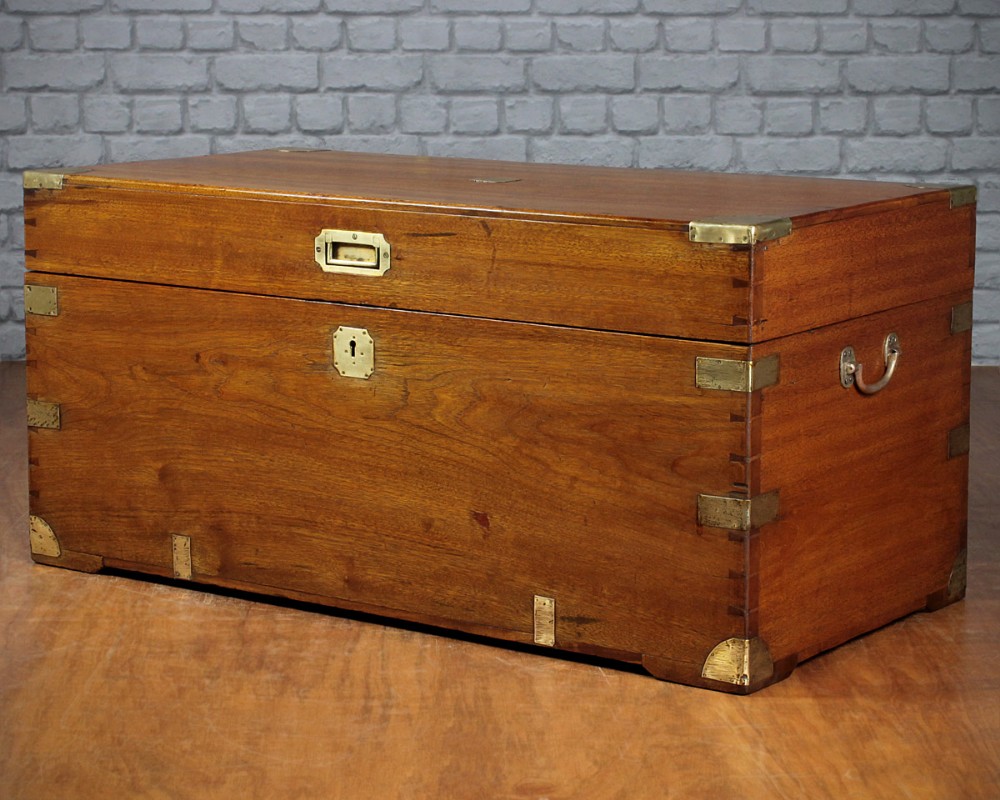 Late 19th.c. Camphorwood Campaign Chest.