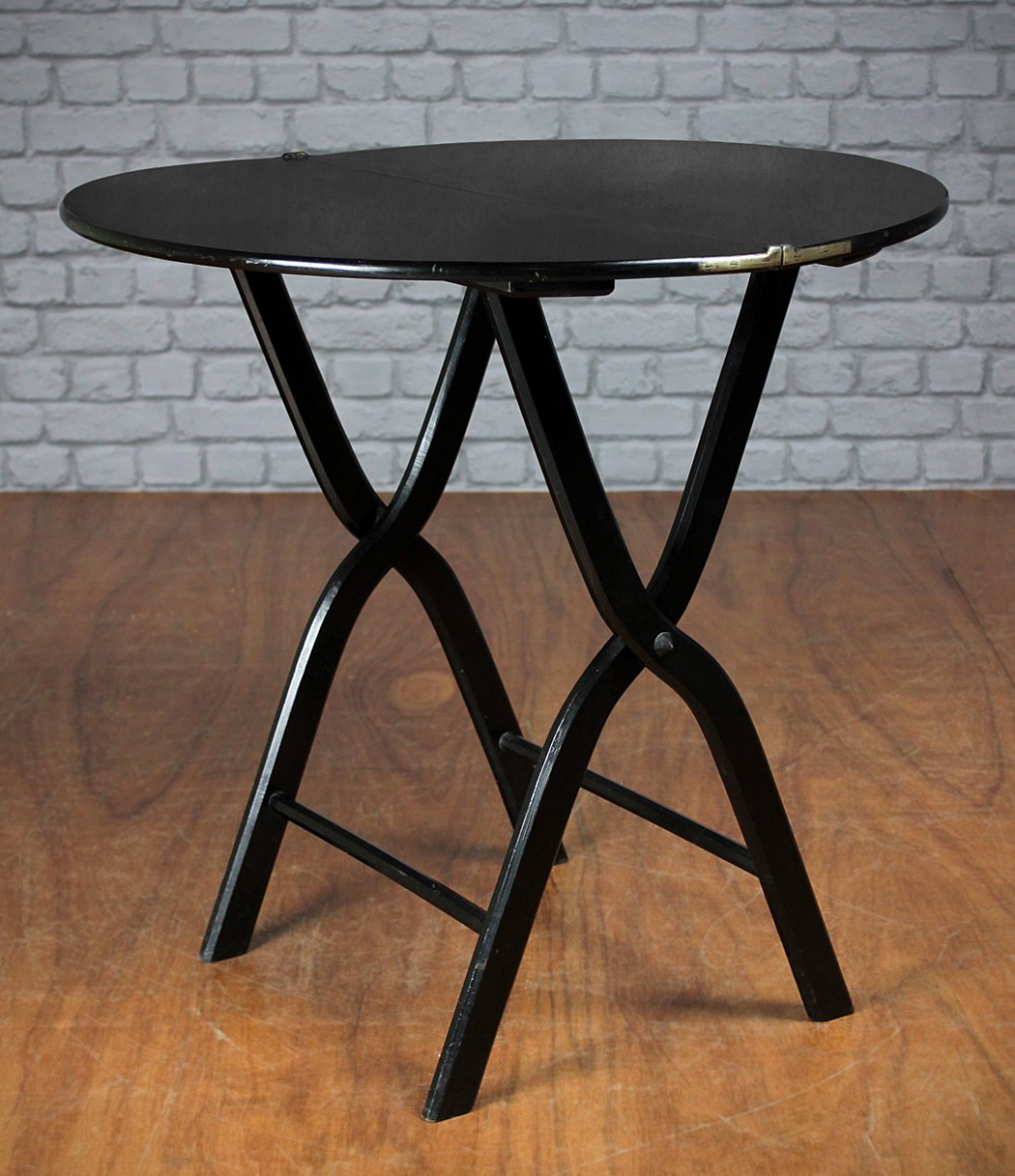 Edwardian Ebonised Folding Table c.1905.