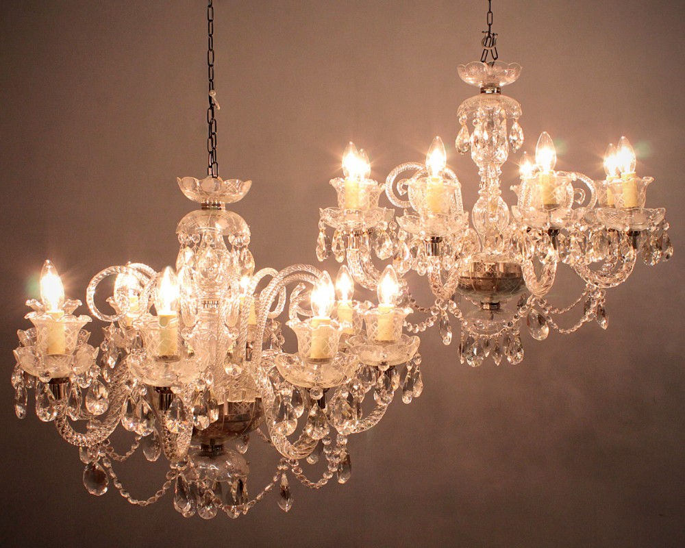 Pair of Large Chandeliers c.1930.