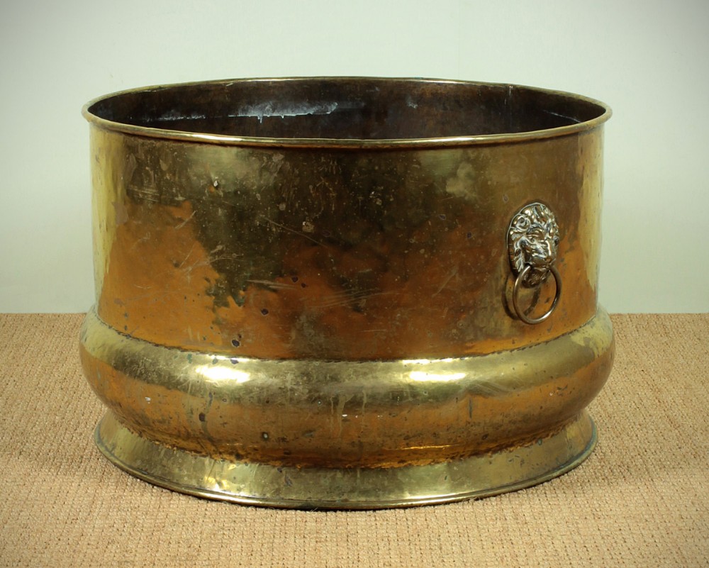 Victorian Brass Log Bucket c.1860.