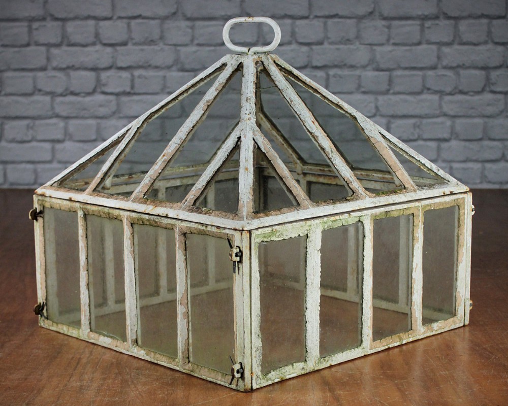Antique Cast Iron Garden Cloche c.1900.