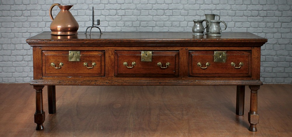 Late 18th.c. Oak Dresser Base c. 1780.