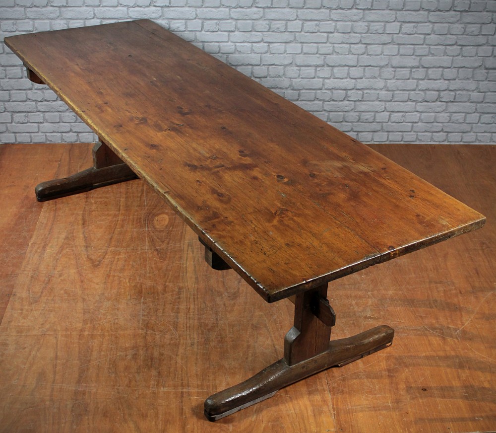 Antique Pine Refectory Dining Table c.1870.