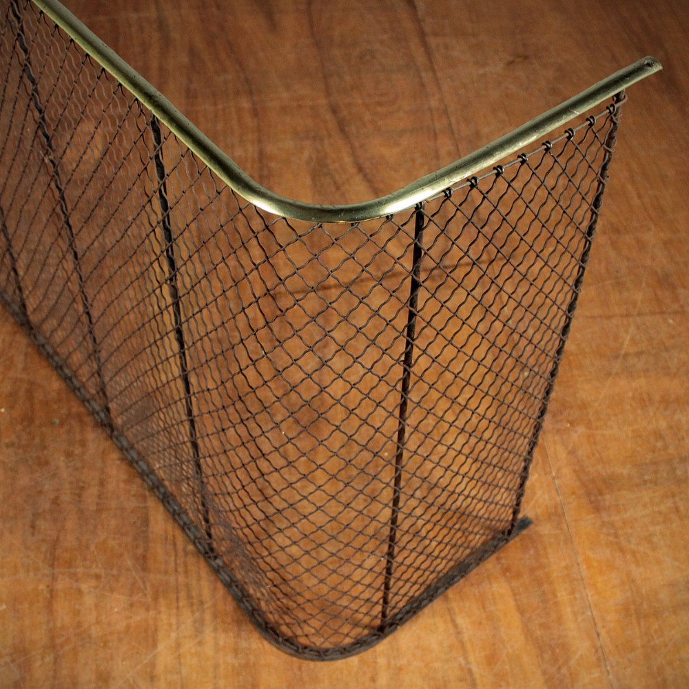 Large Wire Work & Brass Nursery Fire Guard c.1830.
