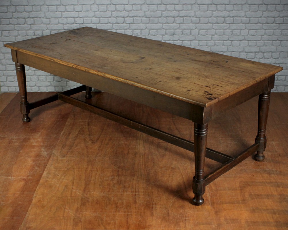 Large 19th.c. Pine Kitchen Dining Table c.1880.