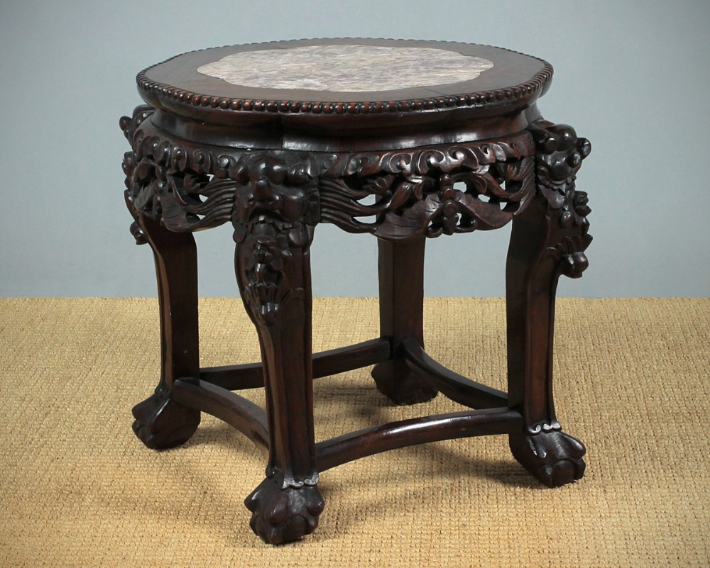 Low 19th.c. Chinese Urn Stand c.1880.