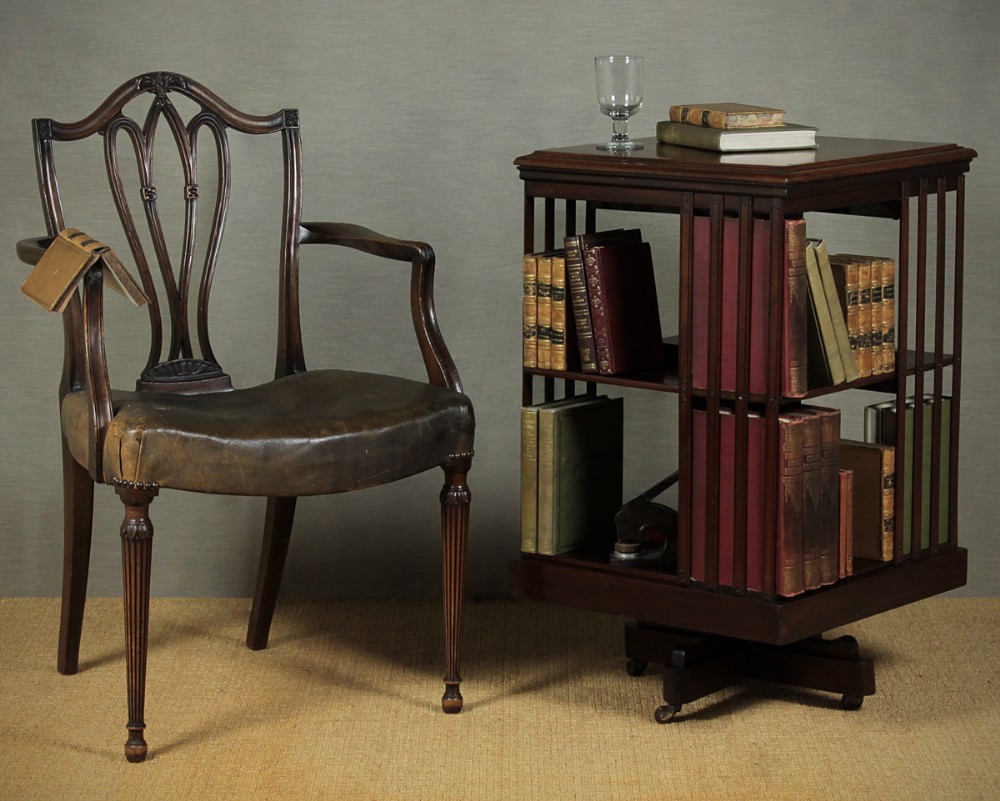 Edwardian Mahogany Revolving Bookcase c.1910.