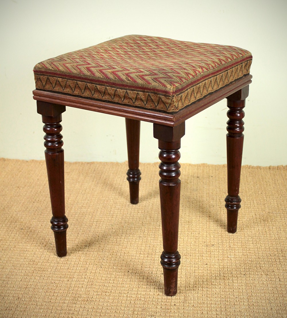 19th.c. Needlework Dressing Stool. c.1840.