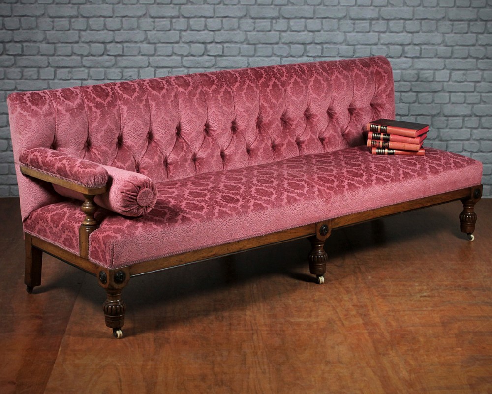 Victorian Billiard Room Couch c.1880.