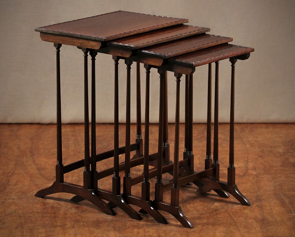Edwardian Mahogany Quartetto Nest of Tables c.1910. 