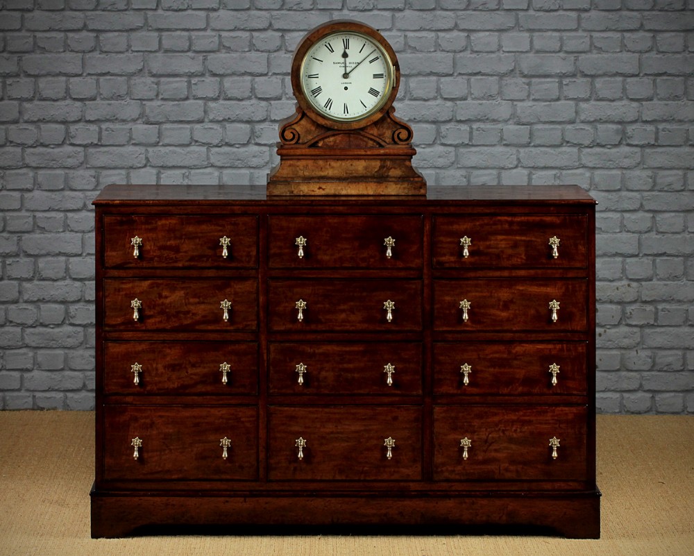 Early 19th.c. Bank of 12 Drawers c.1820.