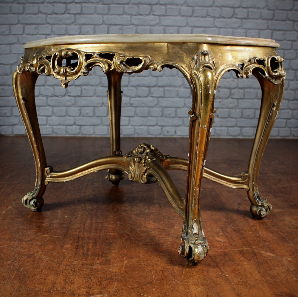 Louis XV Style Gilded Coffee Table c.1930.