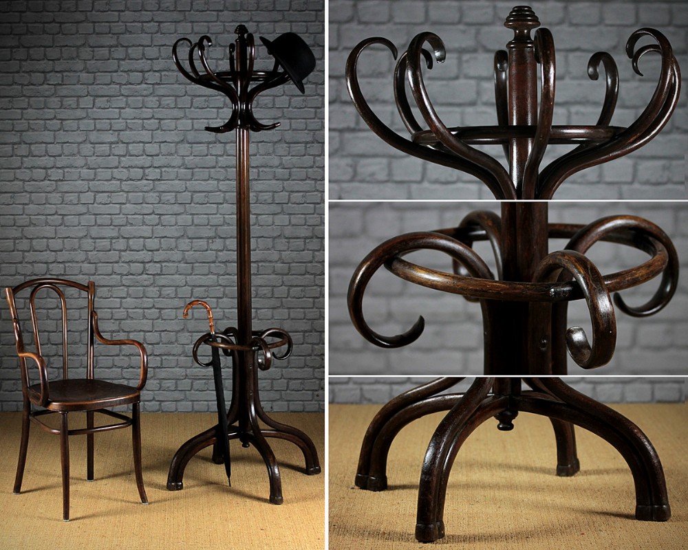 Bentwood Hat & Coat Stand by Thonet c.1910.