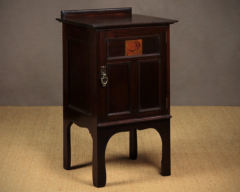 Art Nouveau Mahogany Bedside Locker c.1890.