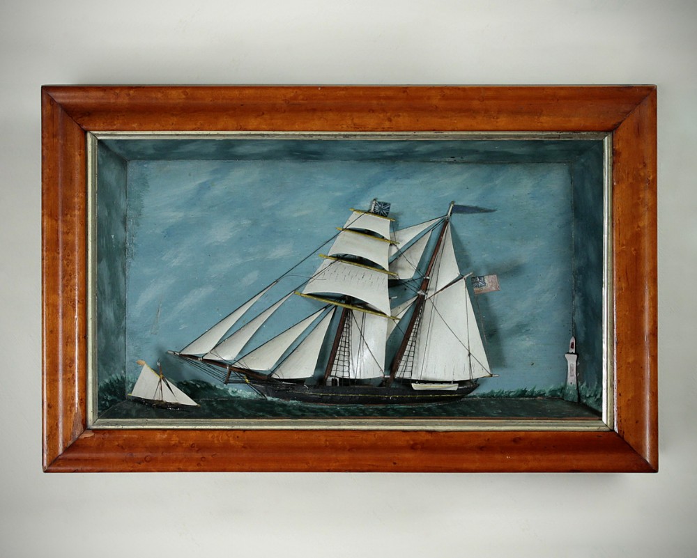 Early 19th.c. Maritime Diorama c.1820.