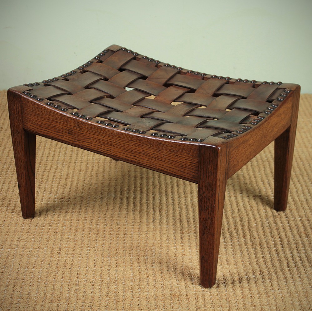 Arts & Crafts Stool by Simpsons of Kendal. c.1910.