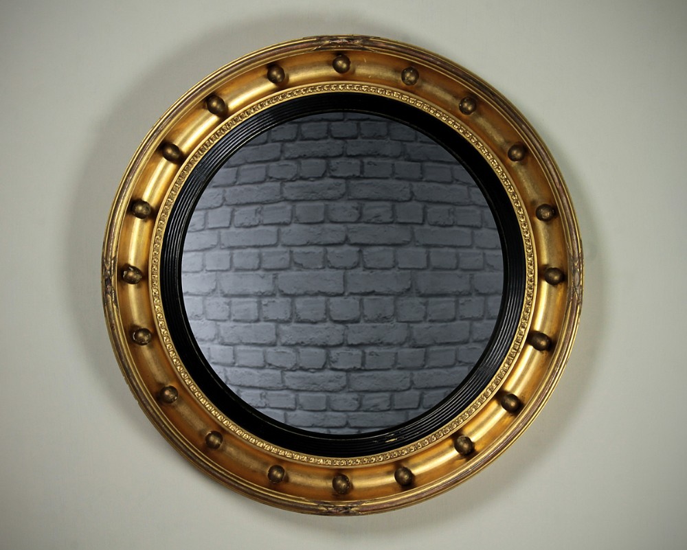 Convex Gilt Framed Mirror c.1880.