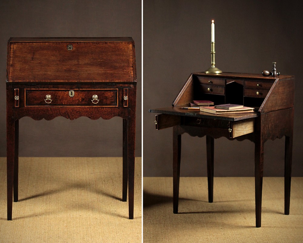 Small Oak Writing Bureau c.1810.