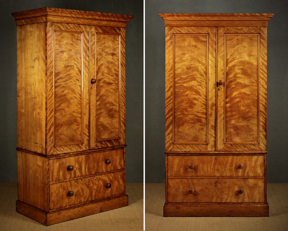 Heal & Son Satin Birch Linen Press c.1875.