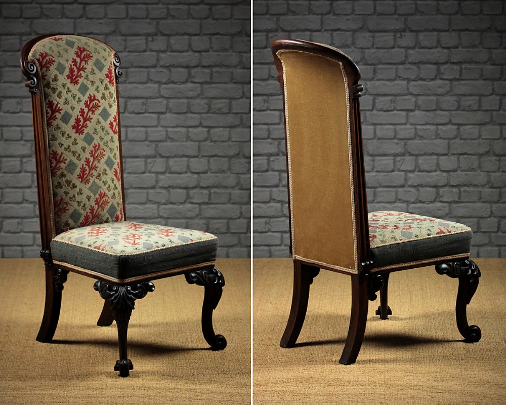 William IV Rosewood Tapestry Side Chair c.1835.