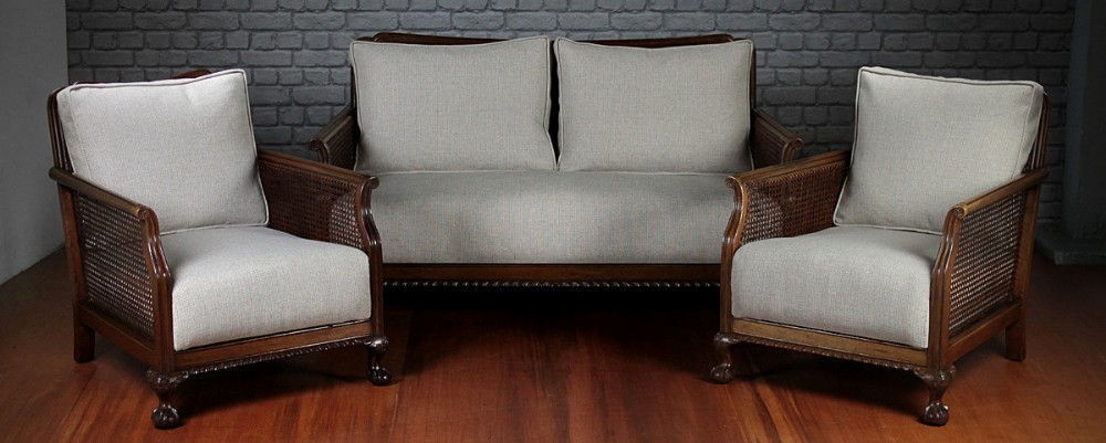 Three Piece Bergere Suite c.1930.