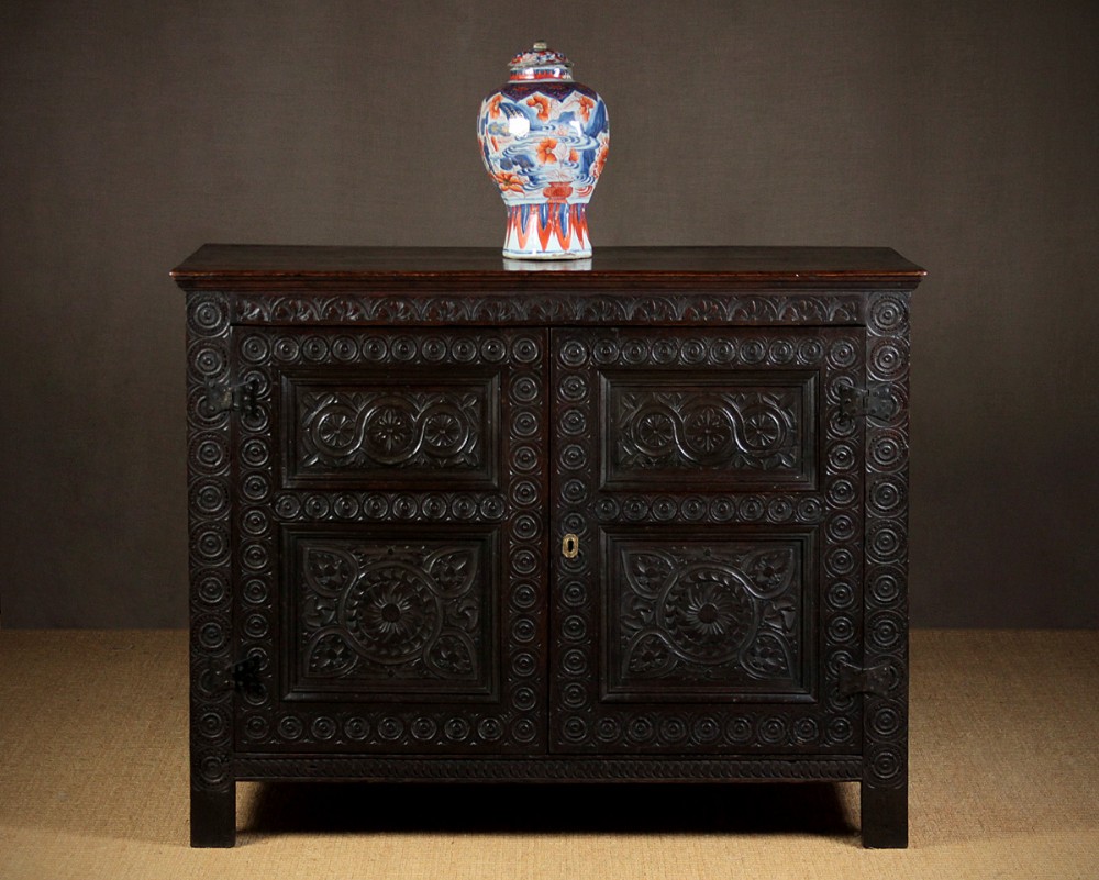 Carved Oak Cupboard c.1890.