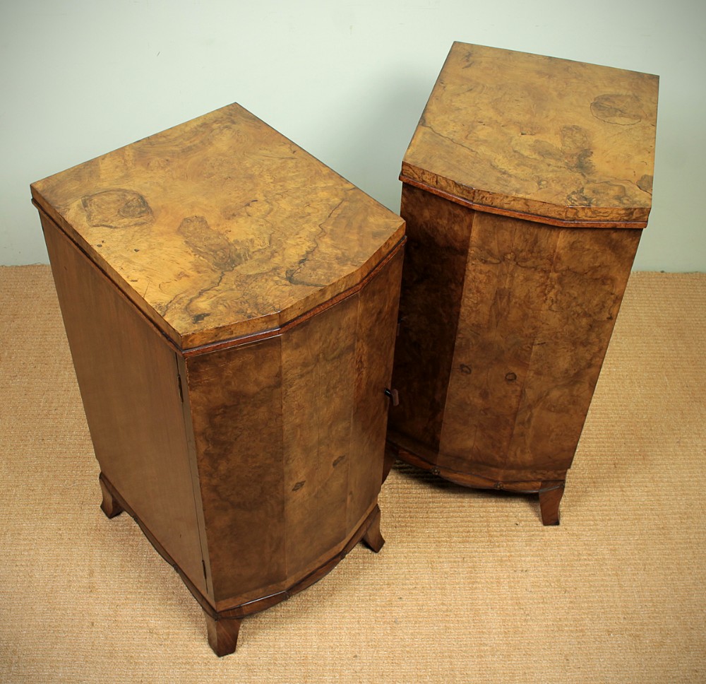 Pair of Art Deco Bedside Cabinets c.1930.