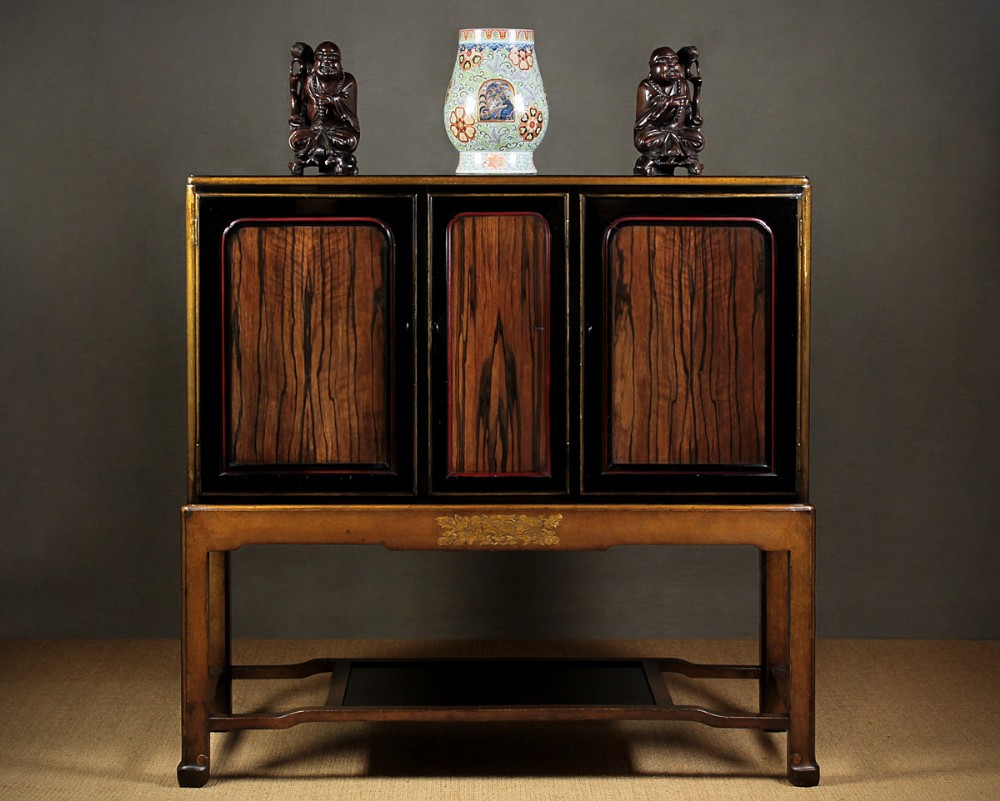 Chinoiserie Style Cabinet on Stand c.1910.