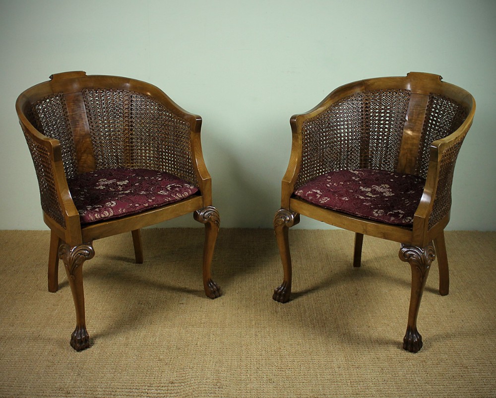 Pair of Bergere Armchairs c.1930.