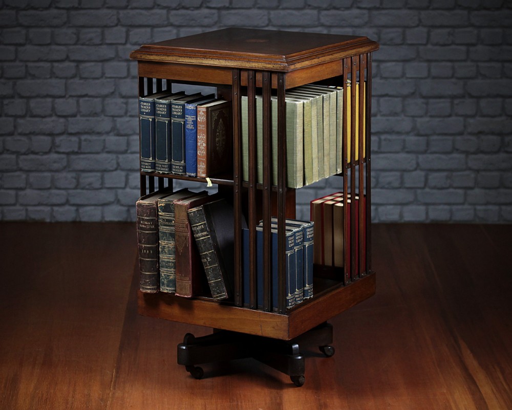 Edwardian Mahogany Revolving Bookcase c.1910. 
