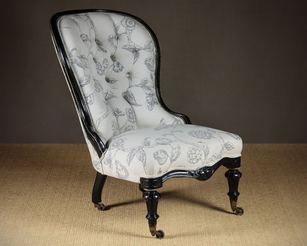 Ebonised Spoonback Chair c.1870.