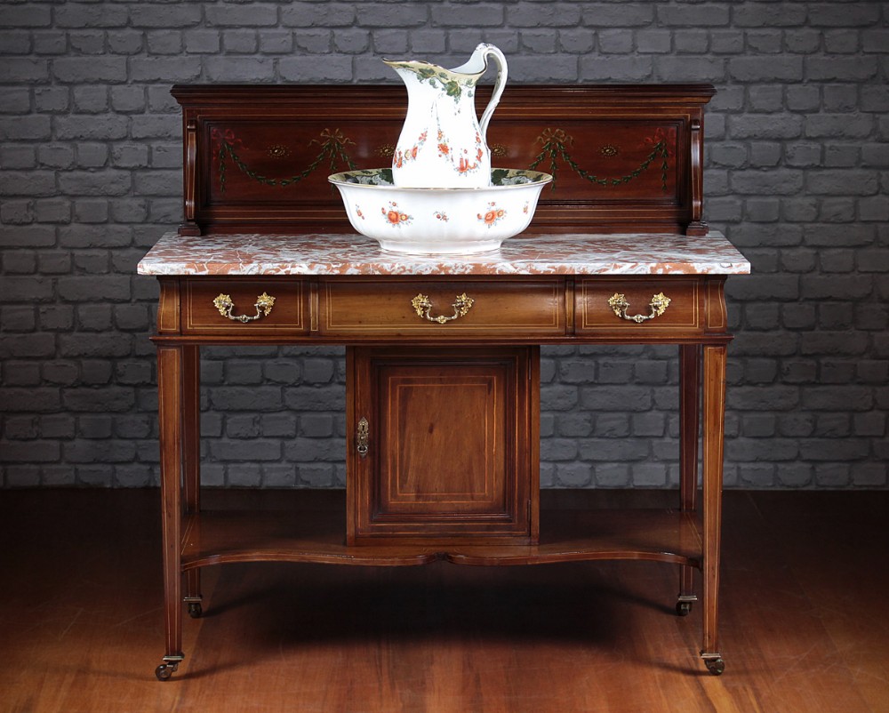 Marble Topped Mahogany Wash Stand c.1905.