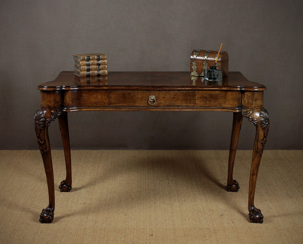 Burr Walnut Writing Table c.1910.